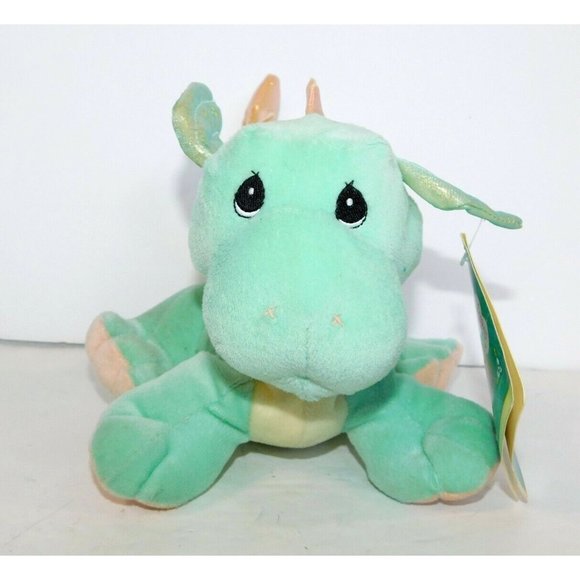 2000 Precious Moments Enesco Tender Tales  Plush Baby Dragon Green 749903 w Tag - Picture 1 of 8